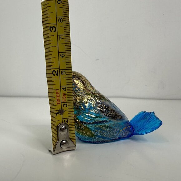 Made in Murano Italy Blown Glass 2 Birds Vintage Multicolor 3.5"x 2.5" - Picture 13 of 13